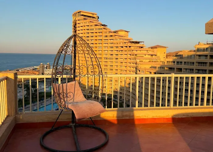 شقة Porto Sokhna Pyramids Family Sea View *